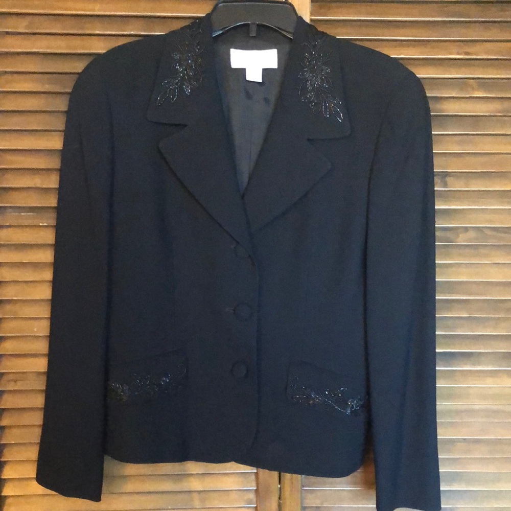 Liz Claiborne evening blazer - Black - Size 8 - Choir/Band